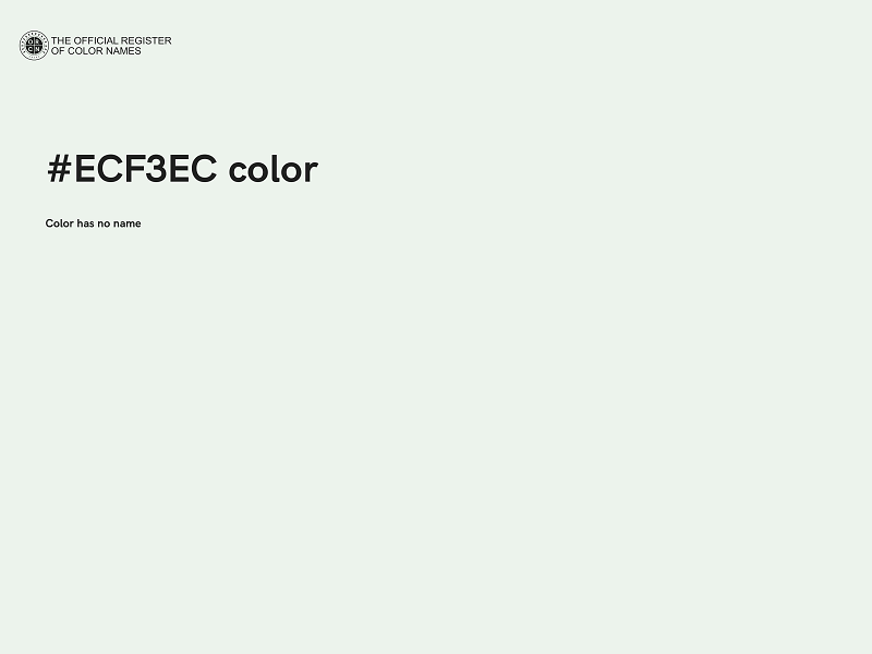 #ECF3EC color image