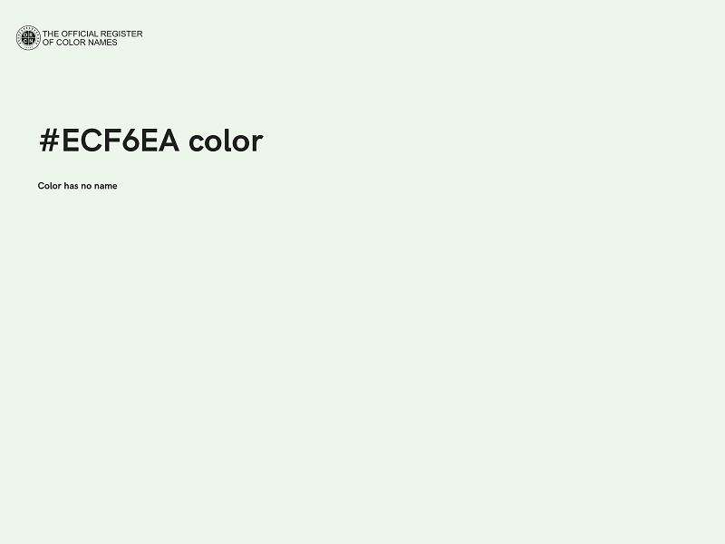 #ECF6EA color image
