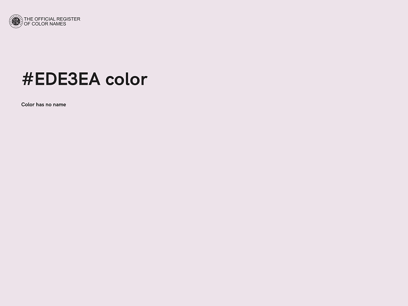 #EDE3EA color image