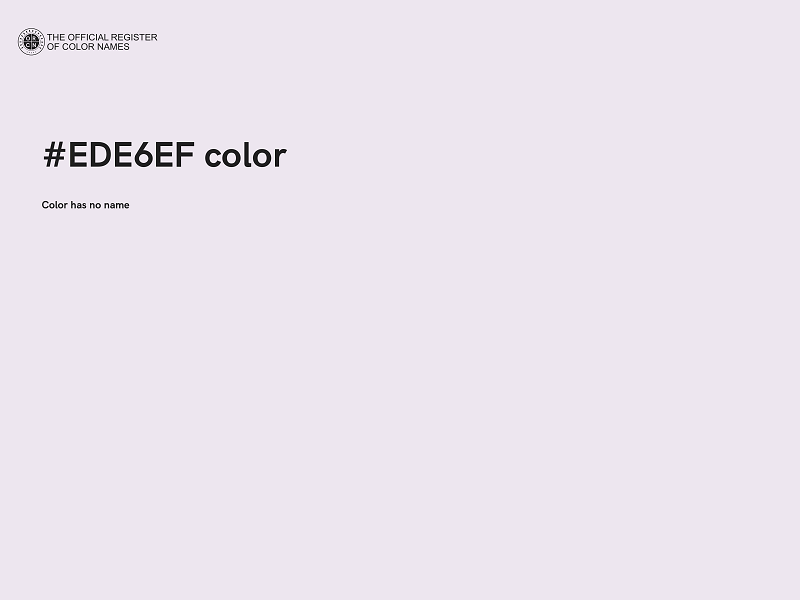 #EDE6EF color image
