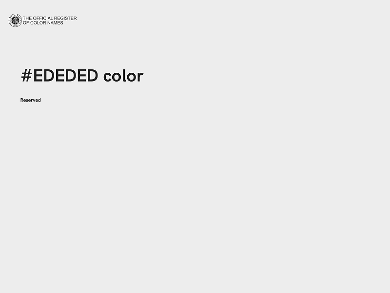 #EDEDED color image