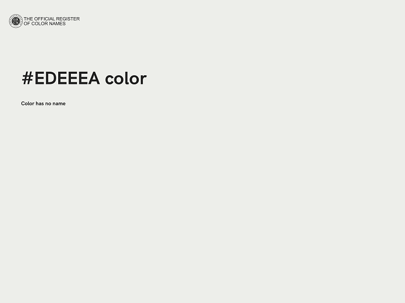 #EDEEEA color image
