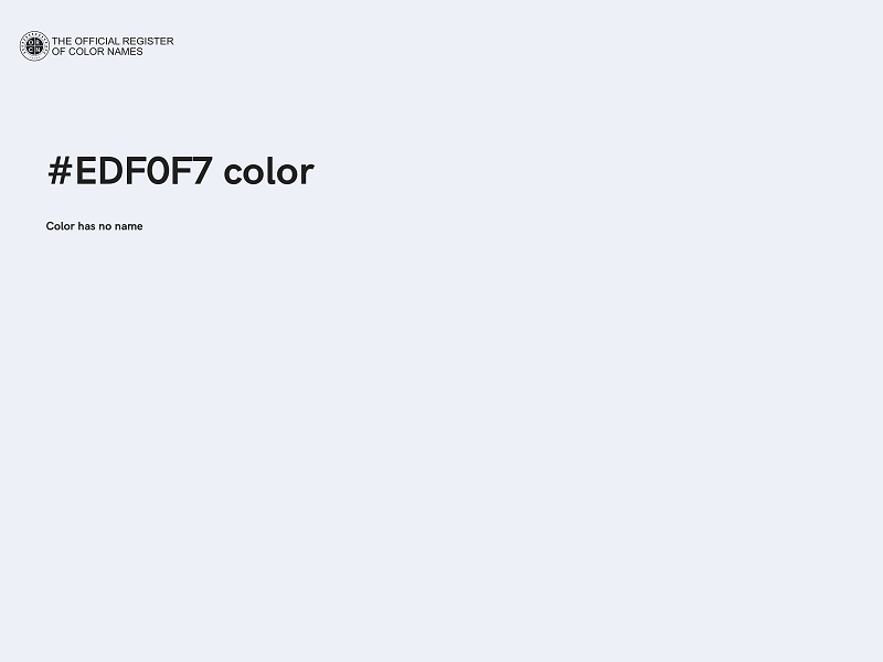 #EDF0F7 color image