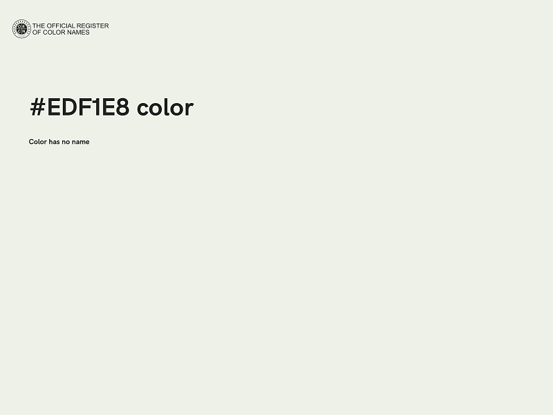#EDF1E8 color image