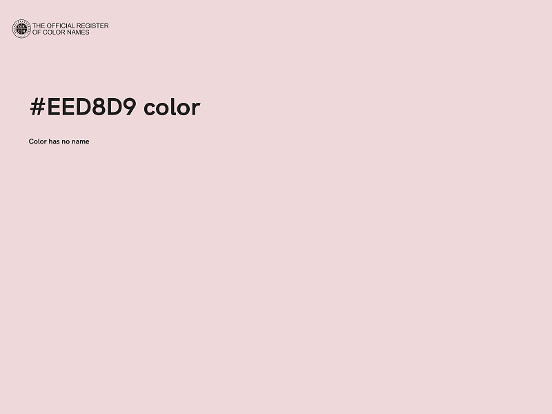 #EED8D9 color image