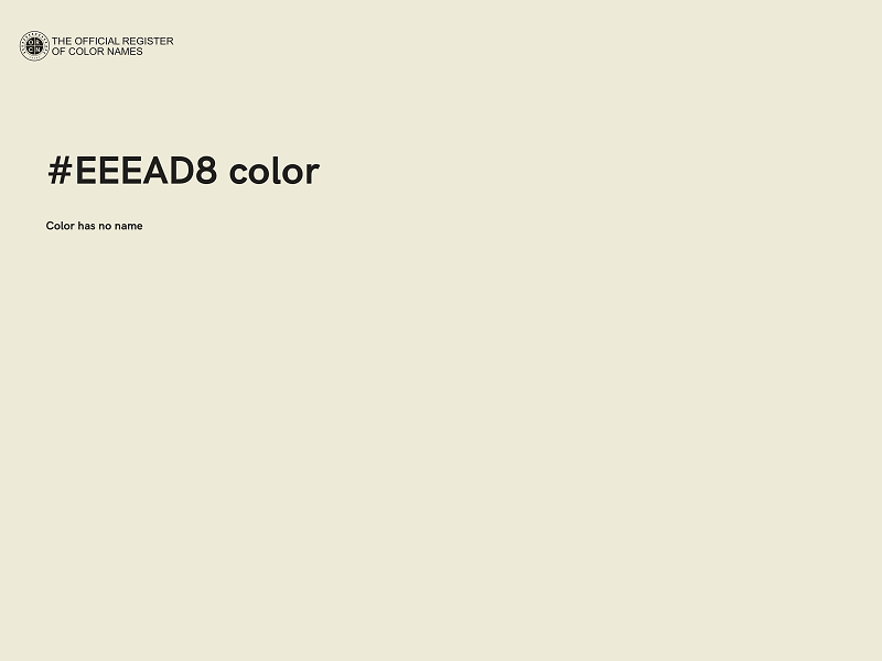 #EEEAD8 color image