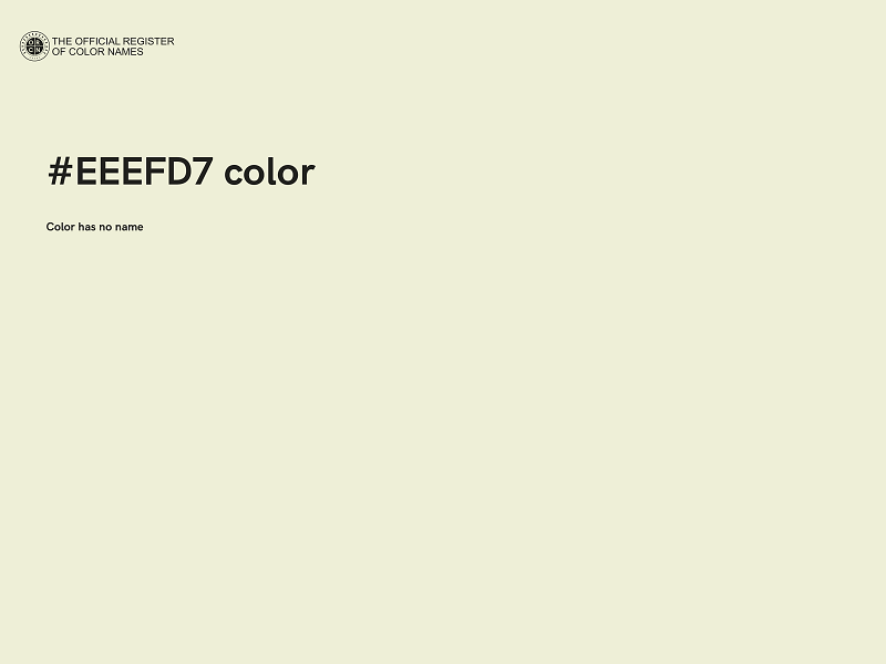 #EEEFD7 color image