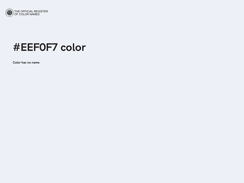 #EEF0F7 color image