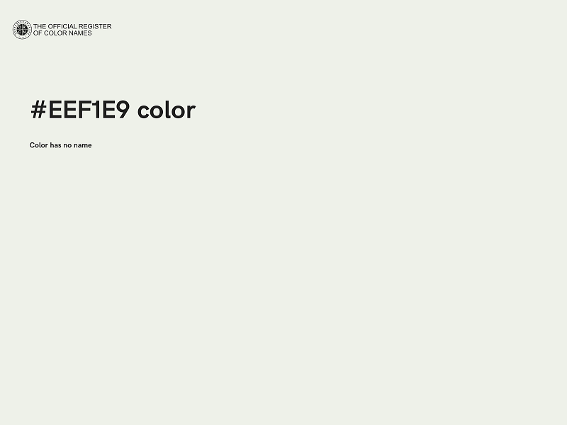 #EEF1E9 color image