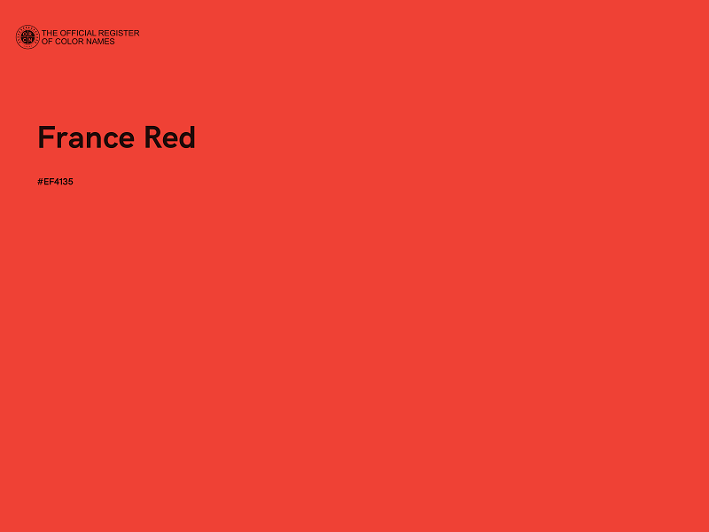 #EF4135 - France Red color image
