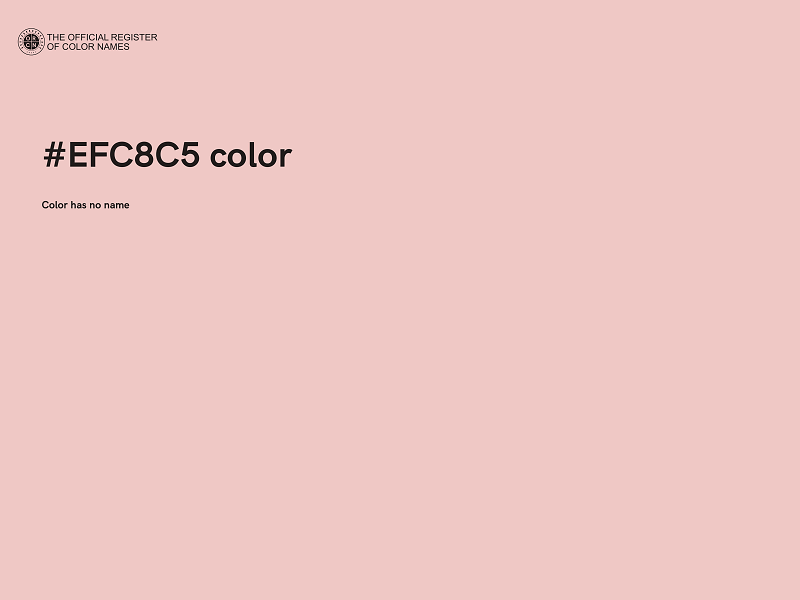 #EFC8C5 color image