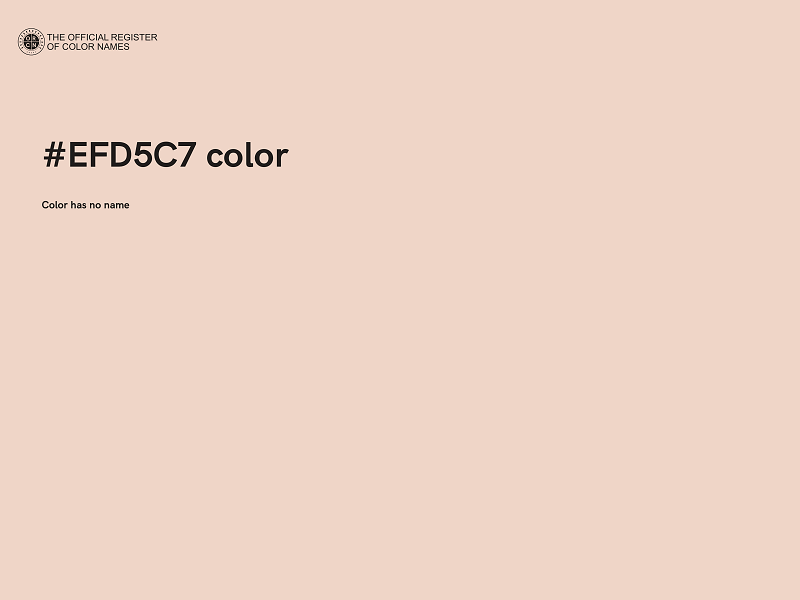 #EFD5C7 color image