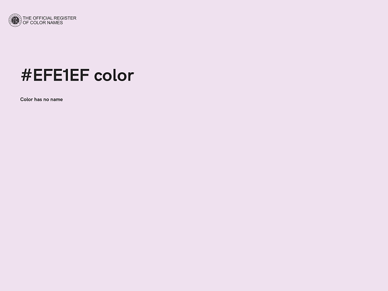 #EFE1EF color image