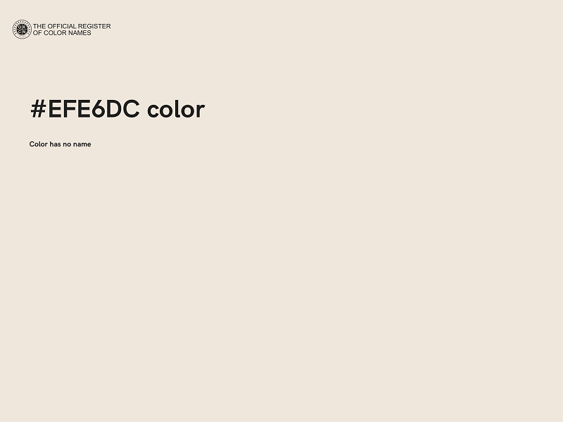 #EFE6DC color image