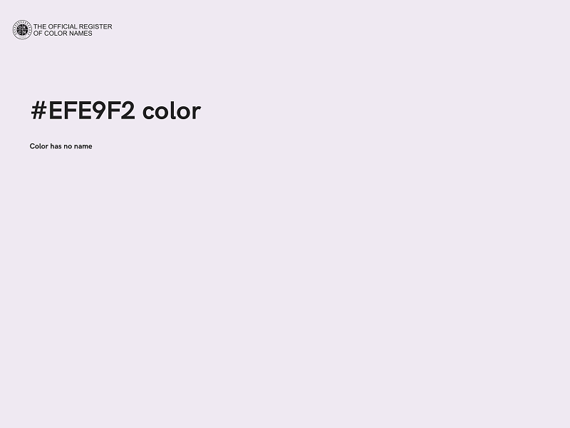 #EFE9F2 color image