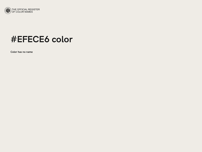 #EFECE6 color image