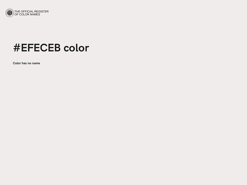 #EFECEB color image