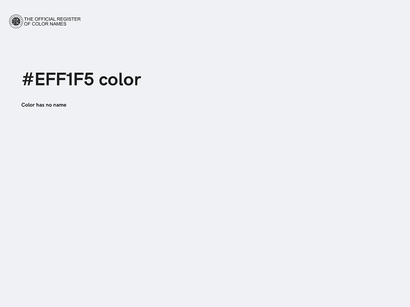 #EFF1F5 color image