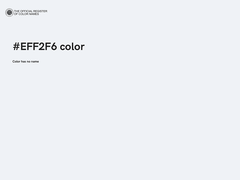 #EFF2F6 color image
