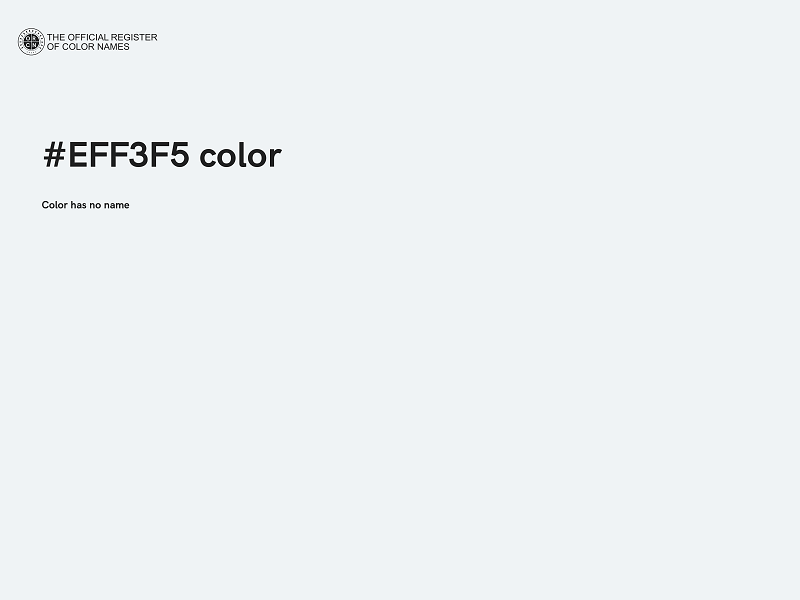 #EFF3F5 color image