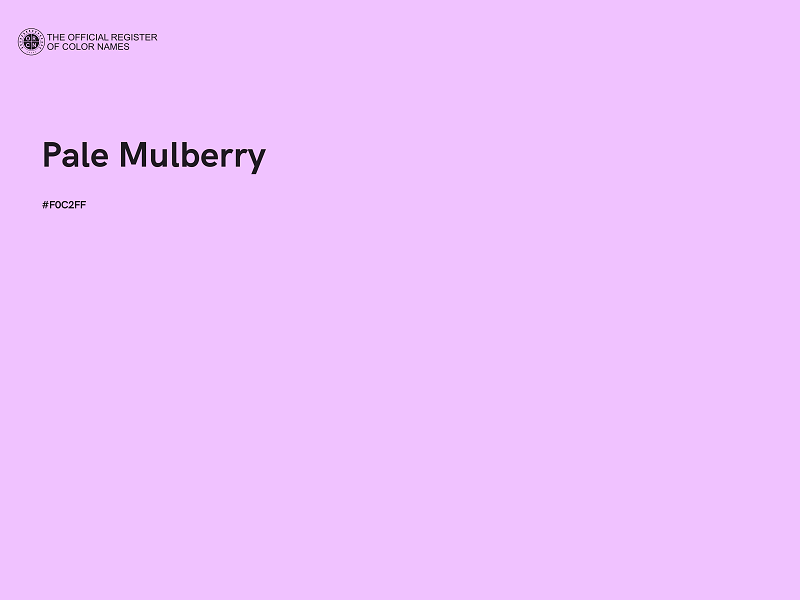 #F0C2FF - Pale Mulberry color image