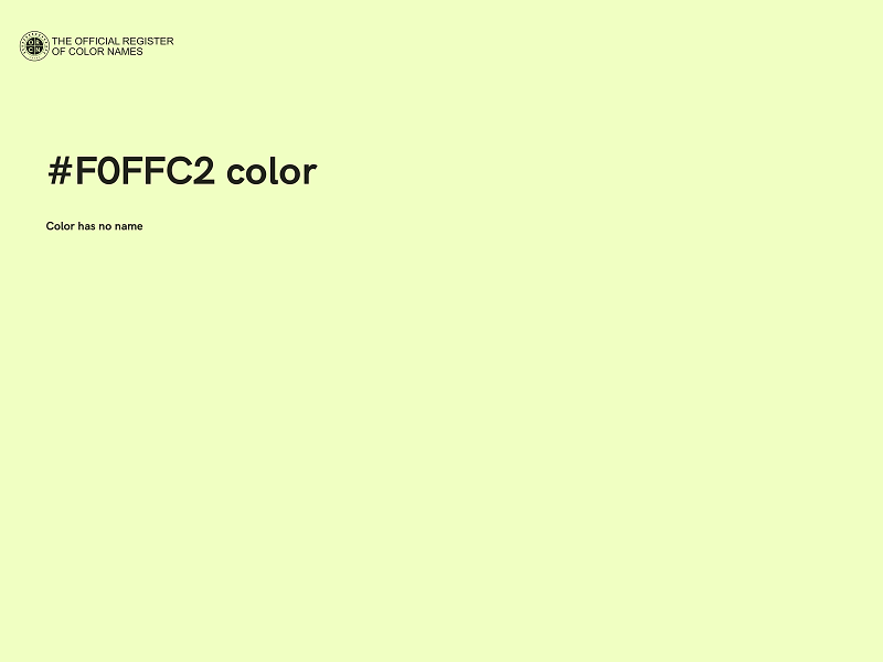#F0FFC2 color image