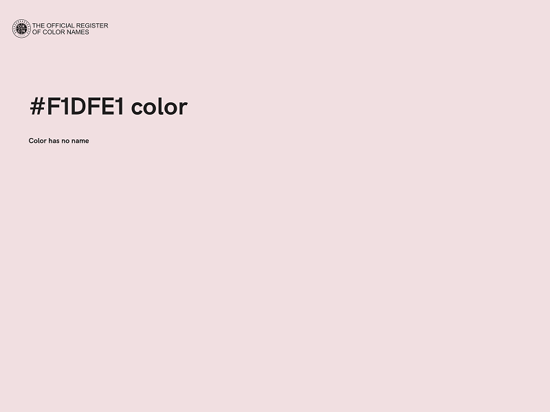 #F1DFE1 color image