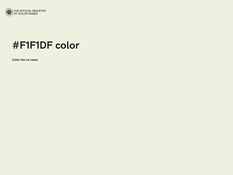 #F1F1DF color image