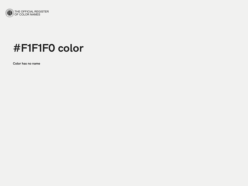 #F1F1F0 color image