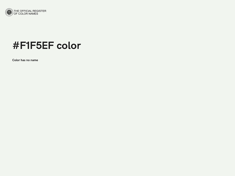 #F1F5EF color image