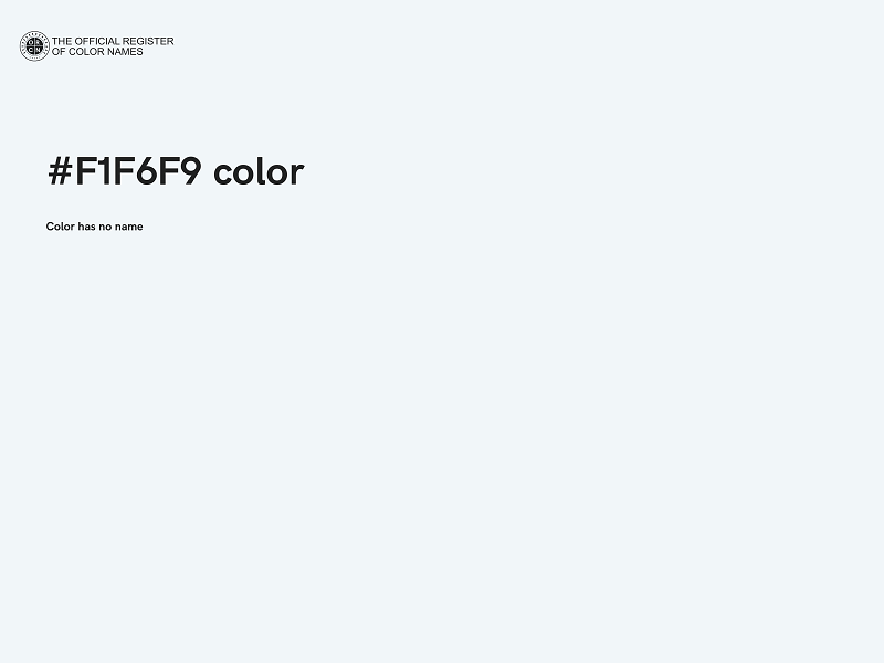 #F1F6F9 color image