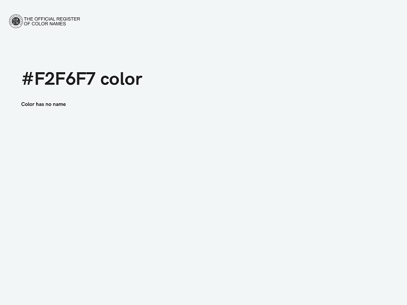 #F2F6F7 color image