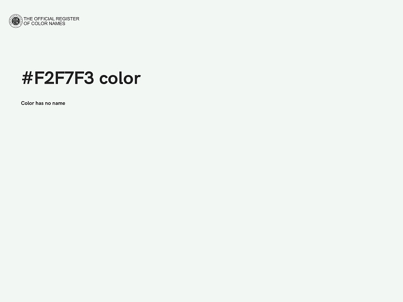 #F2F7F3 color image