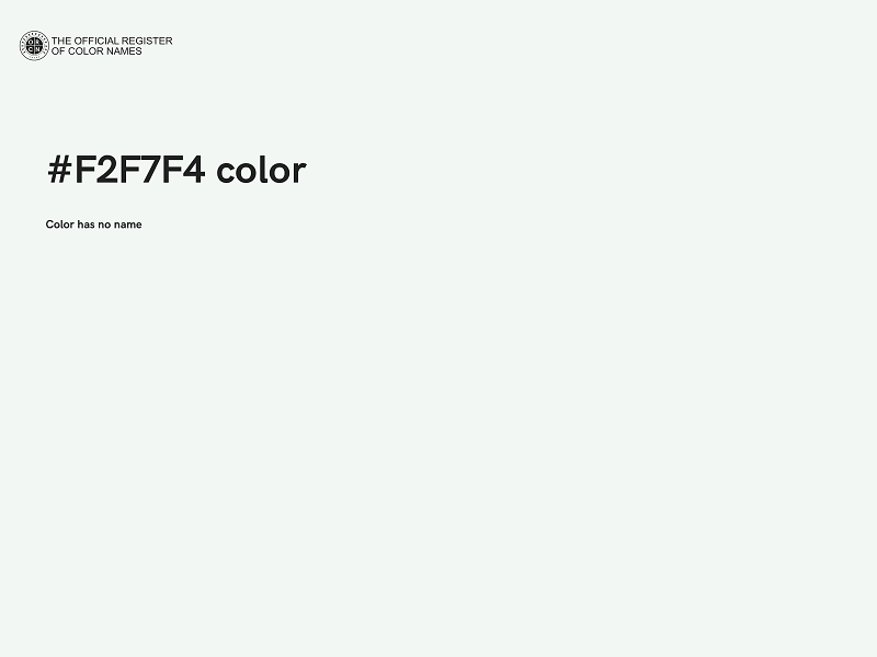 #F2F7F4 color image