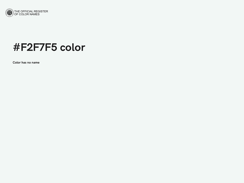 #F2F7F5 color image