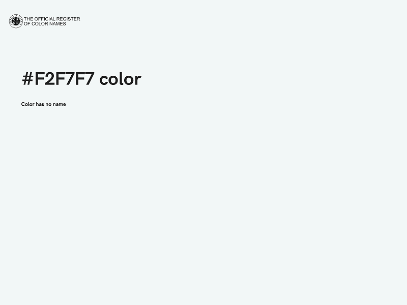 #F2F7F7 color image