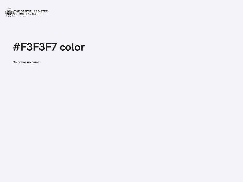 #F3F3F7 color image
