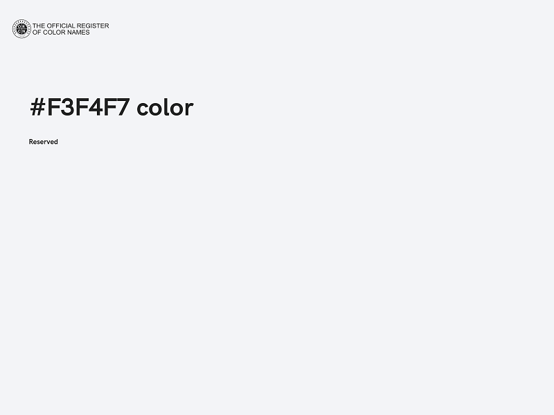 #F3F4F7 color image