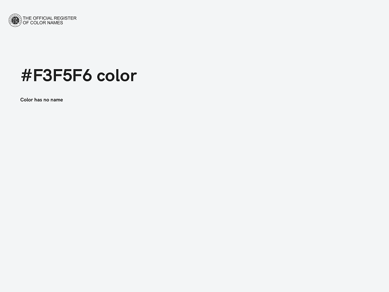 #F3F5F6 color image