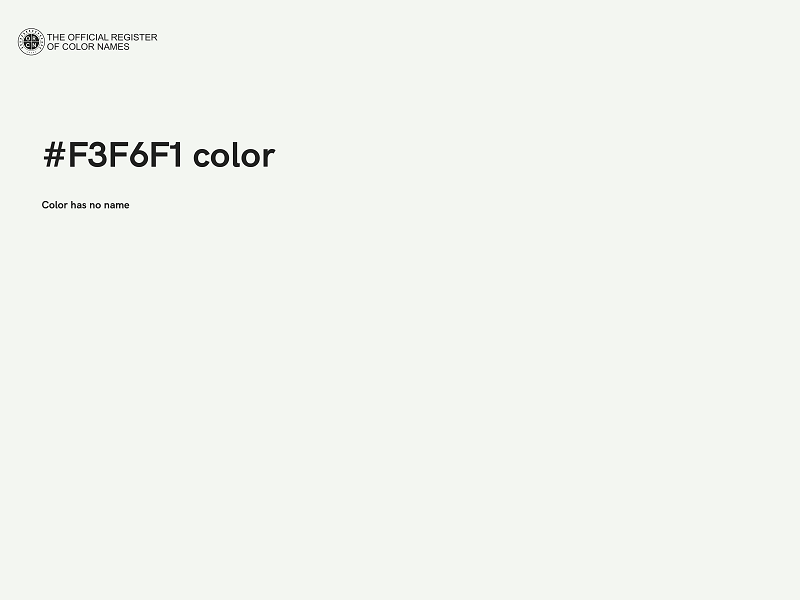 #F3F6F1 color image