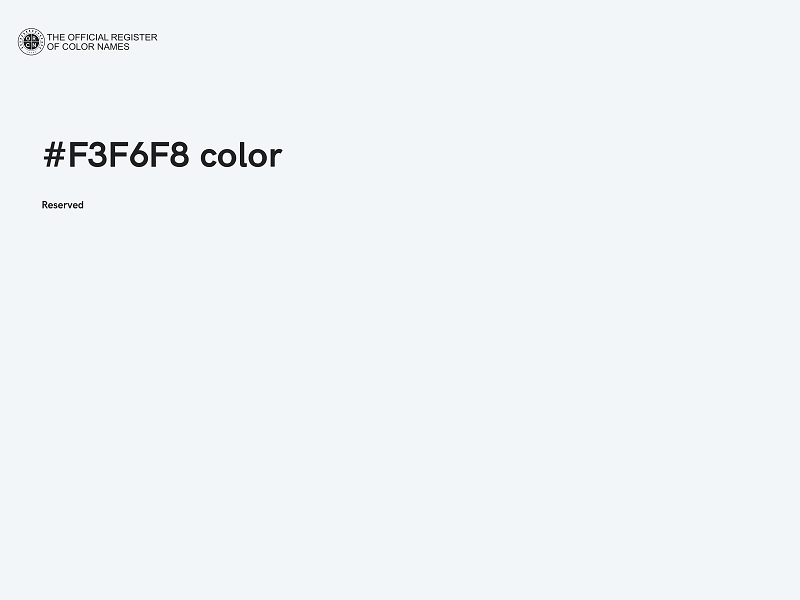 #F3F6F8 color image