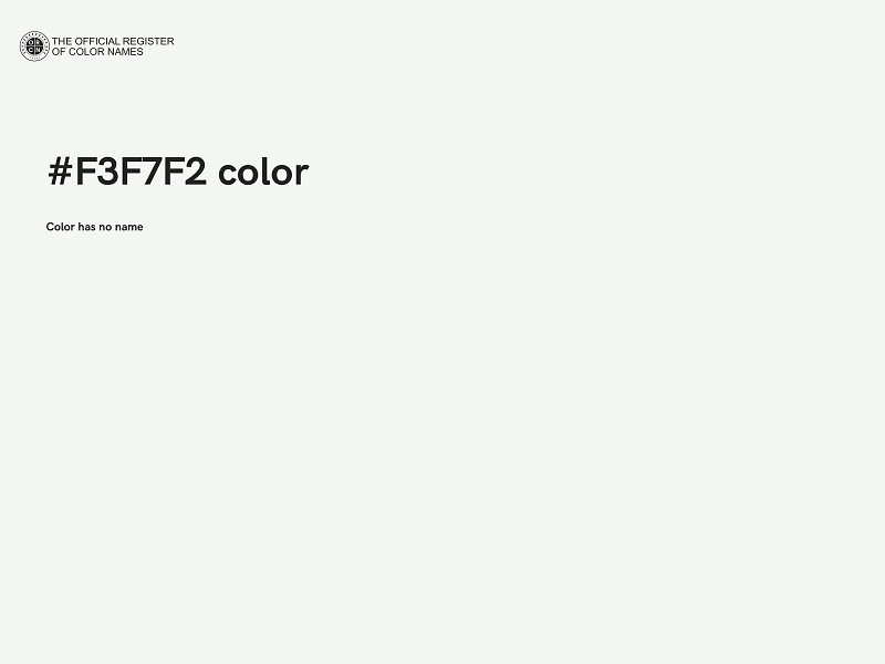#F3F7F2 color image