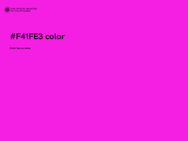 #F41FE3 color image
