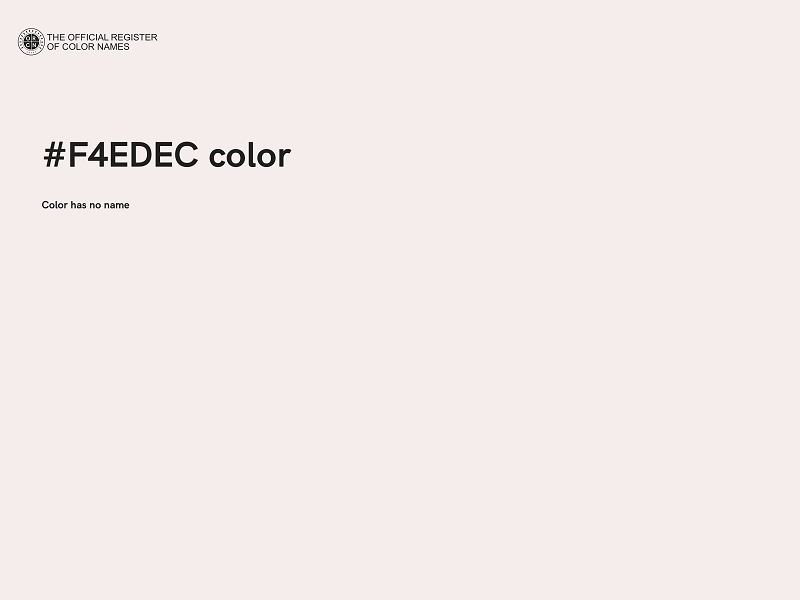 #F4EDEC color image