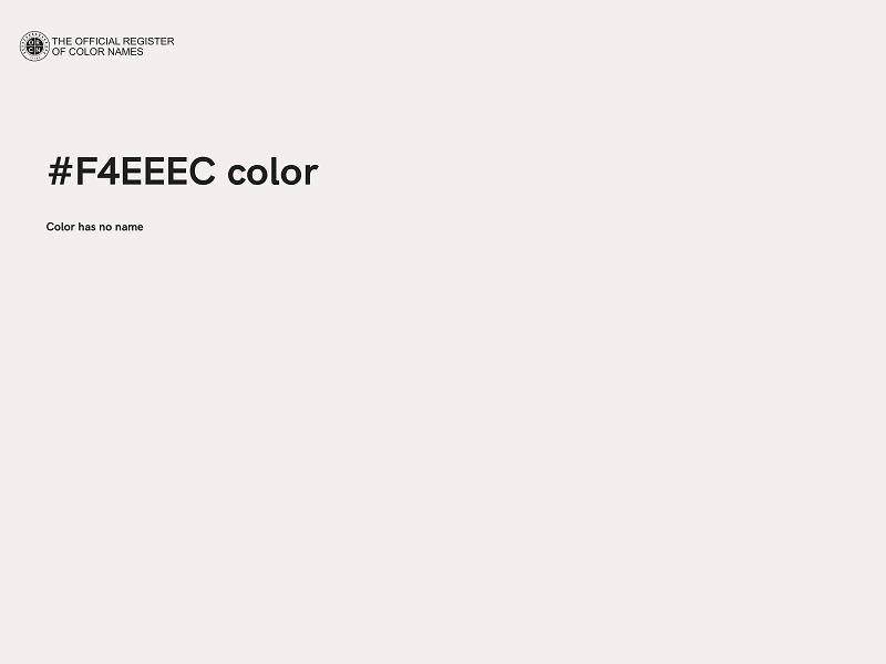 #F4EEEC color image