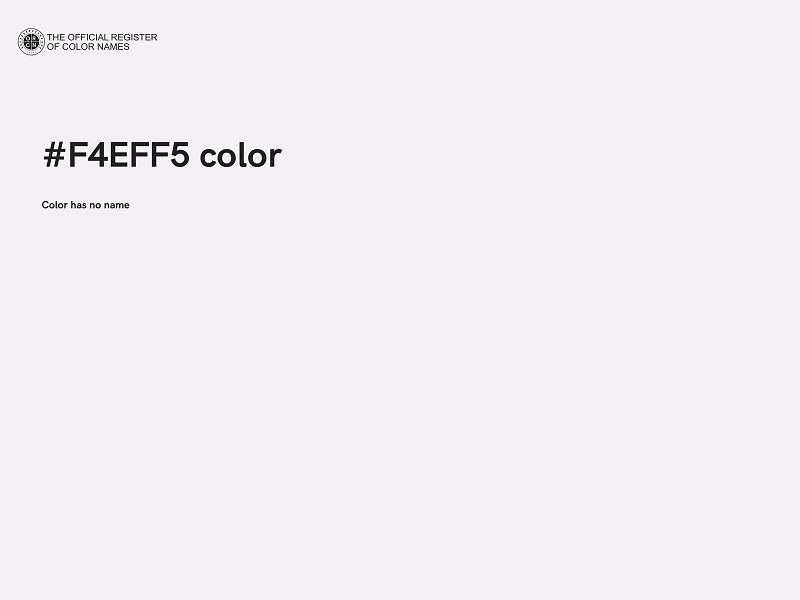 #F4EFF5 color image