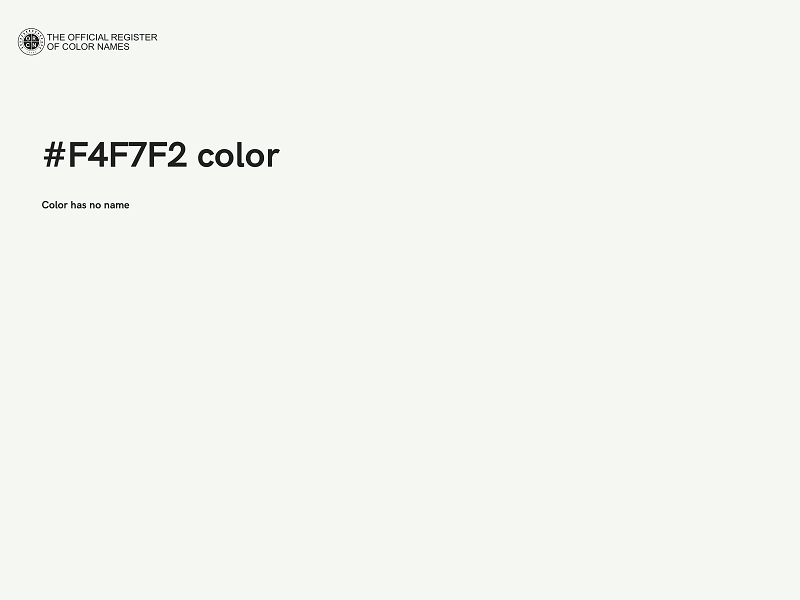 #F4F7F2 color image