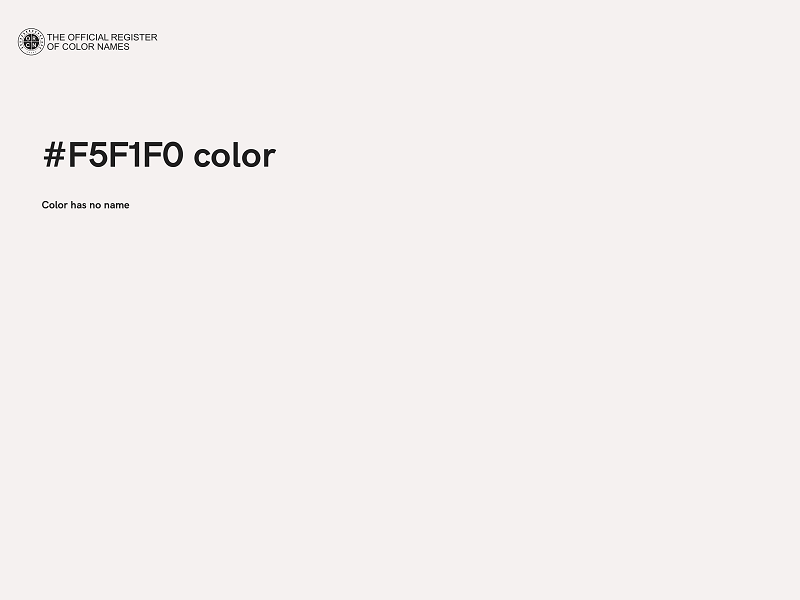 #F5F1F0 color image