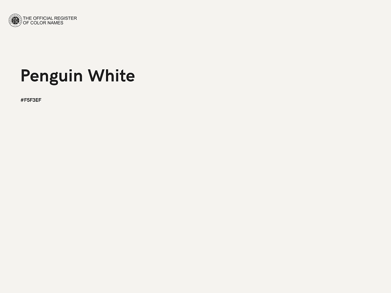#F5F3EF - Penguin White color image