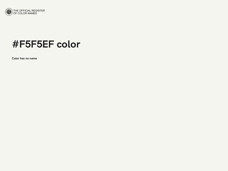 #F5F5EF color image